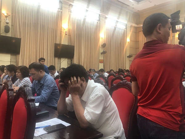Toàn cảnh Hội nghị giao ban báo chí do Ban Tuyên giáo Thành ủy Hà Nội ngày 7/5/2019