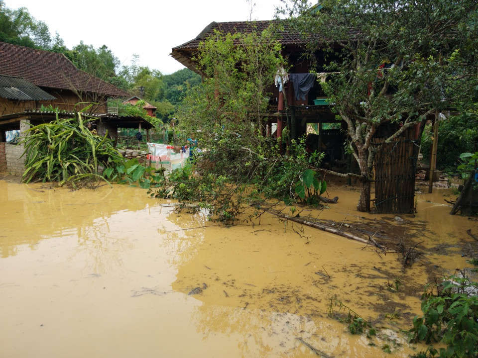 Xã Hua Thanh,huyện Điện Biên là một trong những xã thường xuyên chịu ảnh hưởng của thiên tai do mưa lũ gây ra. Ảnh tư liệu 2018.