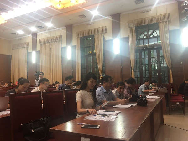 Toàn cảnh Hội nghị giao ban báo chí do Ban Tuyên giáo Thành ủy Hà Nội ngày 14/5/2019