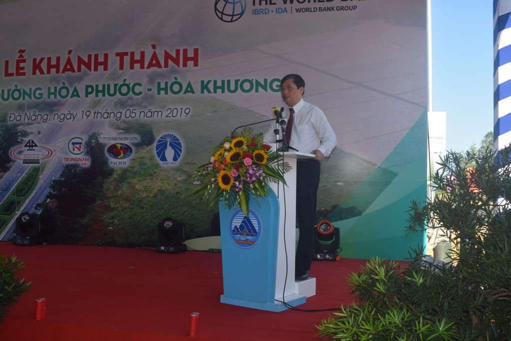 Phó Chủ tịch Thường trực UBND thành phố Đặng Việt Dũng phát biểu tại lễ khánh thành