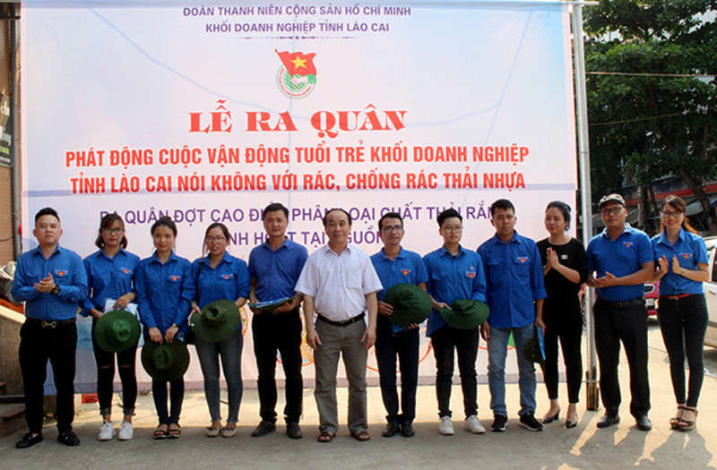 Ra mắt Câu lạc bộ thanh niên tình nguyện bảo vệ môi trường của khối doanh nghiệp tỉnh Lào Cai.