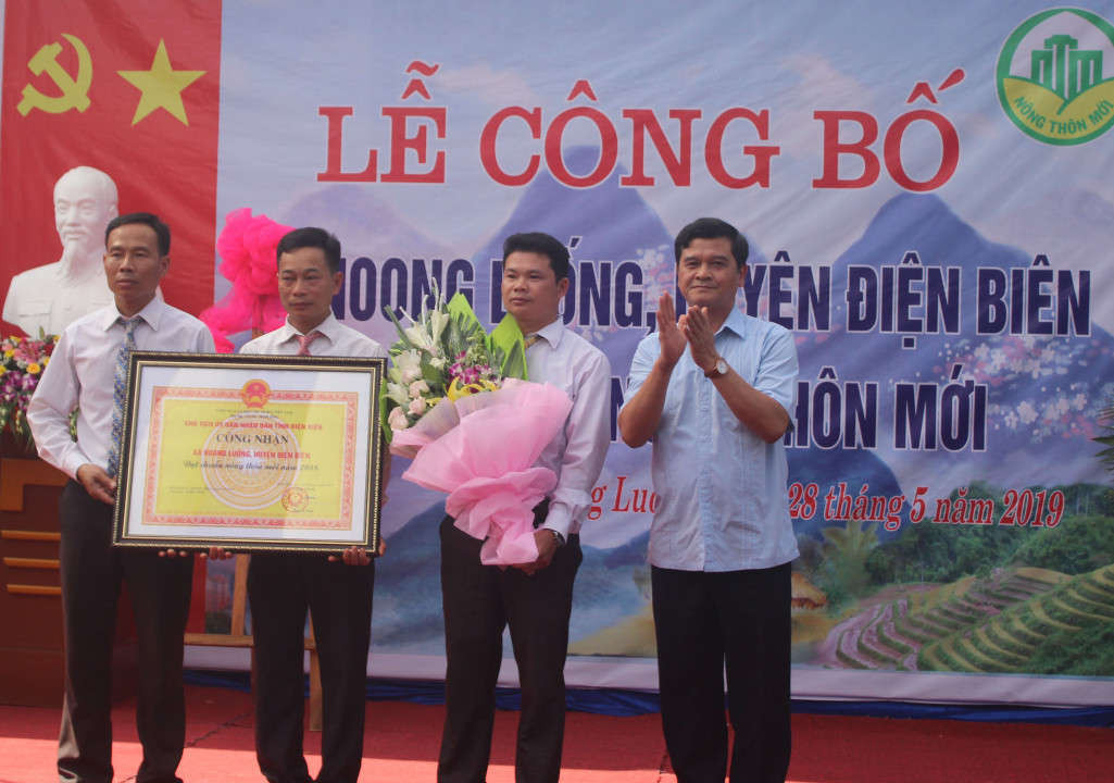 Xã Noong Luống được công nhận đạt chuẩn nông thôn mới năm 2018.
