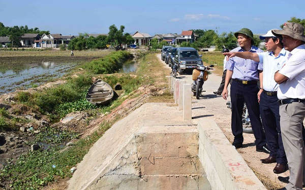 Lãnh đạo tỉnh Thừa Thiên Huế kiểm tra các công trình thủy lợi trên địa bàn để chống hạn cho vụ Hè Thu