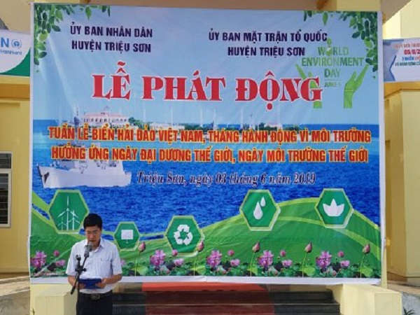 UBND huyện Triệu Sơn phát động Tuần lễ Biển và Hải đảo Việt Nam.