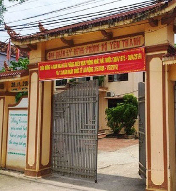 Ban QLRPH huyện Yên Thành – Nơi xảy ra vụ việc