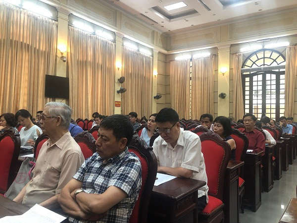 Toàn cảnh Hội nghị giao ban báo chí do ban Tuyên giáo Thành ủy Hà Nội tổ chức