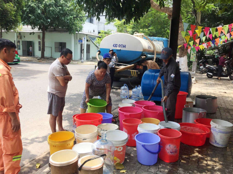 Dawaco sẽ bố trí 20 bồn nước di động tại Sơn Trà và Ngũ Hành Sơn để đảm bảo người dân được sử dụng nước sạch