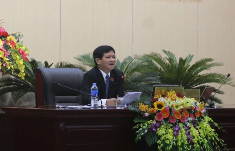 Ông Nguyễn Nho Trung - Chủ tịch HĐND TP. Đà Nẵng phát biểu kỳ họp HĐND Đà Nẵng