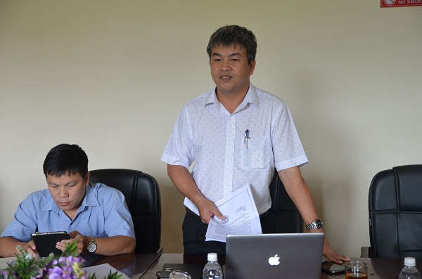 Ông Phạm Hồng Sơn- Cục trưởng Cục BVMT Miền Trung và Tây Nguyên đánh giá cáo công tác phòng, chống dịch tả lợn Châu Phi của Sở, ban ngành tỉnh Quảng Trị