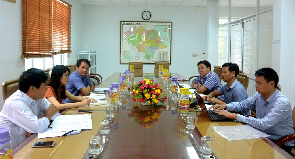 Buổi làm việc giữa Cục Bảo vệ Môi trường Miền Trung và Tây Nguyên với Sở TN&MT tỉnh Quảng Nam