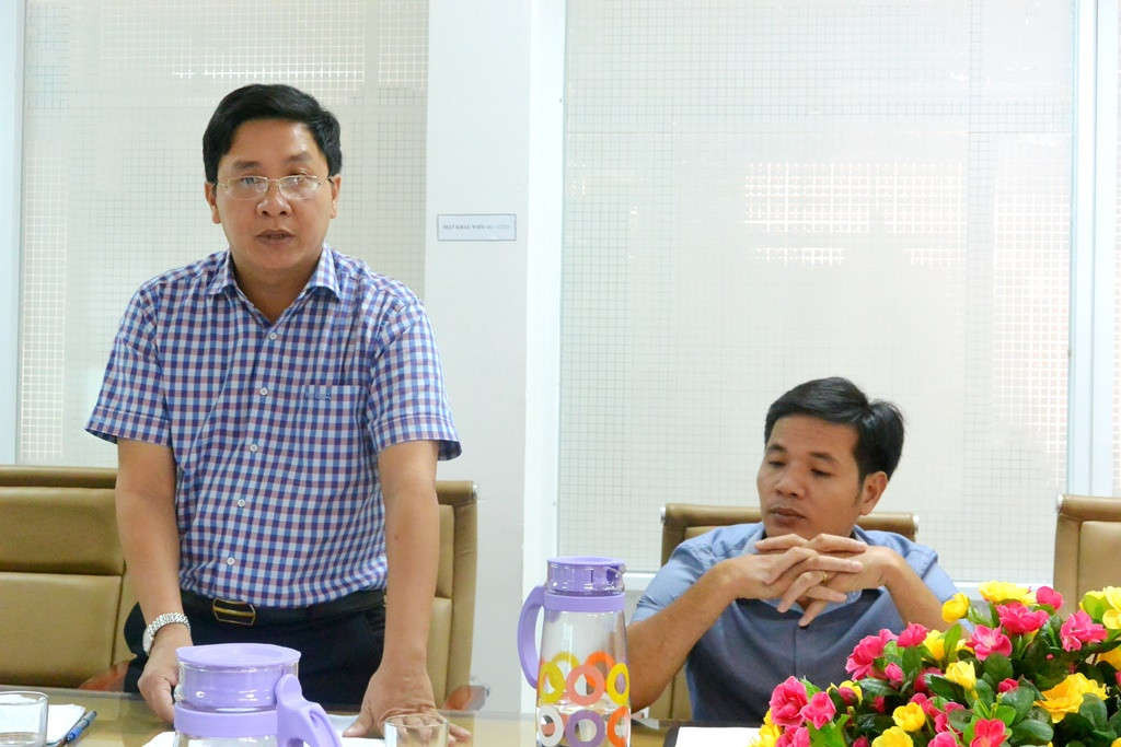 Ông Nguyễn Gia Cường - Phó Cục trưởng Cục Bảo vệ Môi trường Miền Trung và Tây Nguyên phát biểu