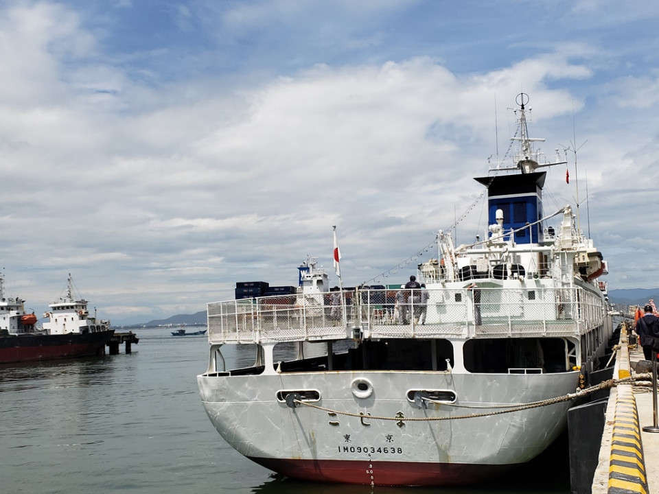 Tàu Kojima cập cảng Tiên Sa bắt đầu chuyến thăm hữu nghị TP. Đà Nẵng