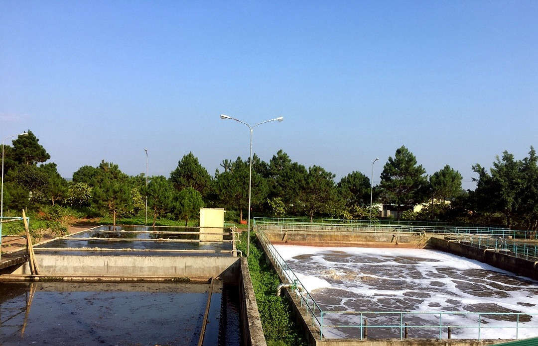 Ảnh hệ thống xử lý nước thải của khu công nghiệp Trà Đa (2)