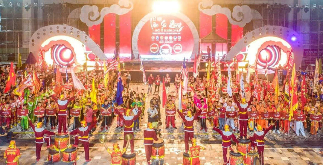 Các đội Lân sư rồng tham gia Lễ hội Lân Sư Rồng Quốc tế Đà Nẵng 2019