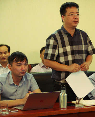 Ông Châu Trần Vĩnh, Phó Cục trưởng Cục Quản lý tài nguyên nước phát biểu