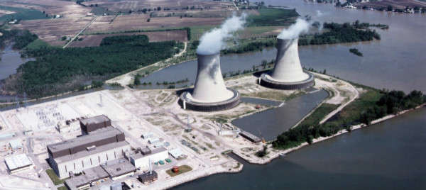 Trạm phát điện hạt nhân Enrico Fermi ở Monroe, Michigan, Mỹ. Ảnh: NOAA / OAR / Phòng thí nghiệm nghiên cứu môi trường Ngũ đại hồ