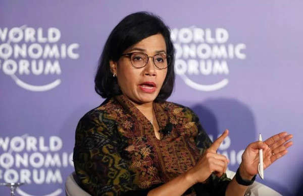 Bộ trưởng Tài chính Indonesia, Sri Mulyani Indrawati tham dự Diễn đàn kinh tế thế giới về ASEAN tại Trung tâm hội nghị Quốc gia Việt Nam ở Hà Nội vào ngày 12/9/2018. Ảnh: Reuters / Kham