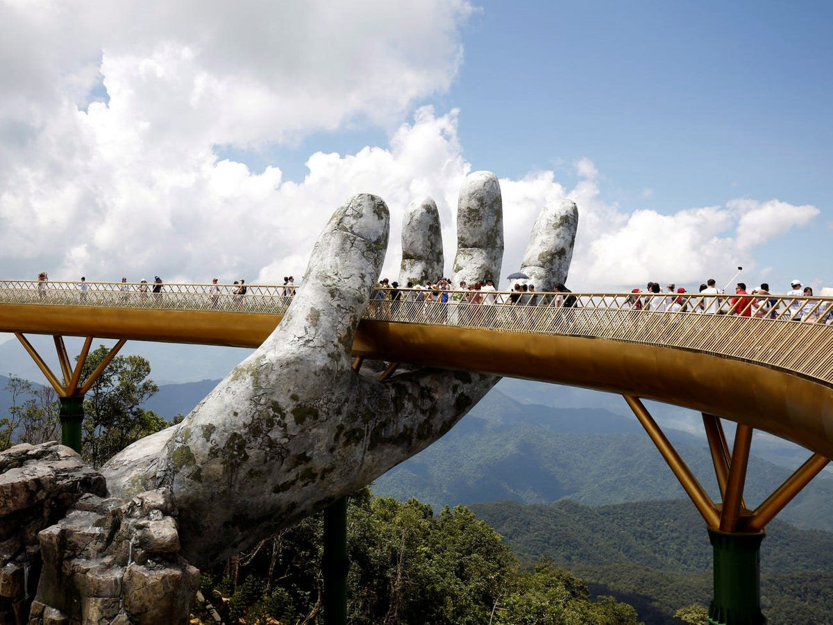 Báo Mỹ ca ngợi Cầu Vàng (Việt Nam) là 1 trong 28 cây cầu tuyệt đẹp ...