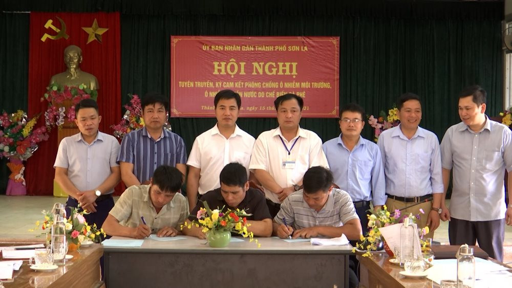 TP Sơn La ký cam kết phòng chống ô nhiễm môi trường, nguồn nước