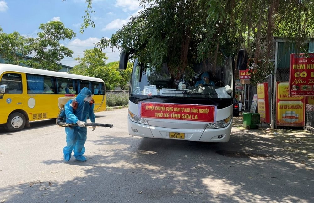 Sơn La: Tiếp tục đón 527 công dân từ Bắc Giang về địa phương