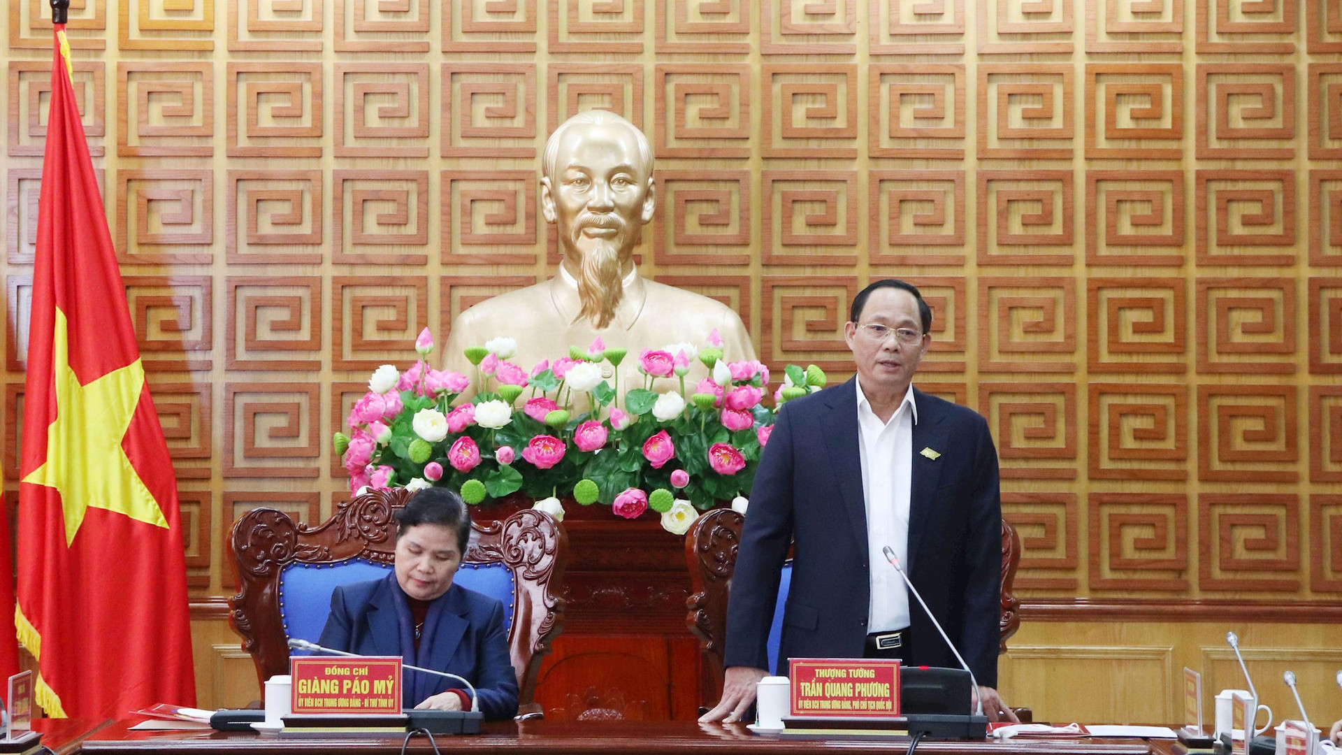 Phó Chủ tịch Quốc hội Trần Quang Phương thăm, làm việc tại Lai Châu