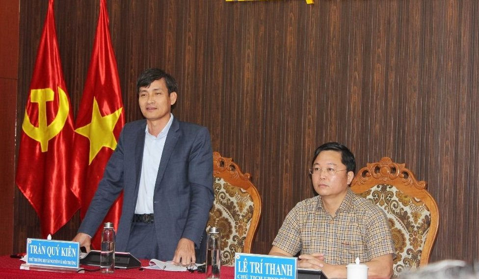 Thứ trưởng Trần Quý Kiên làm việc tại tỉnh Quảng Nam về công tác quản lý khoáng sản