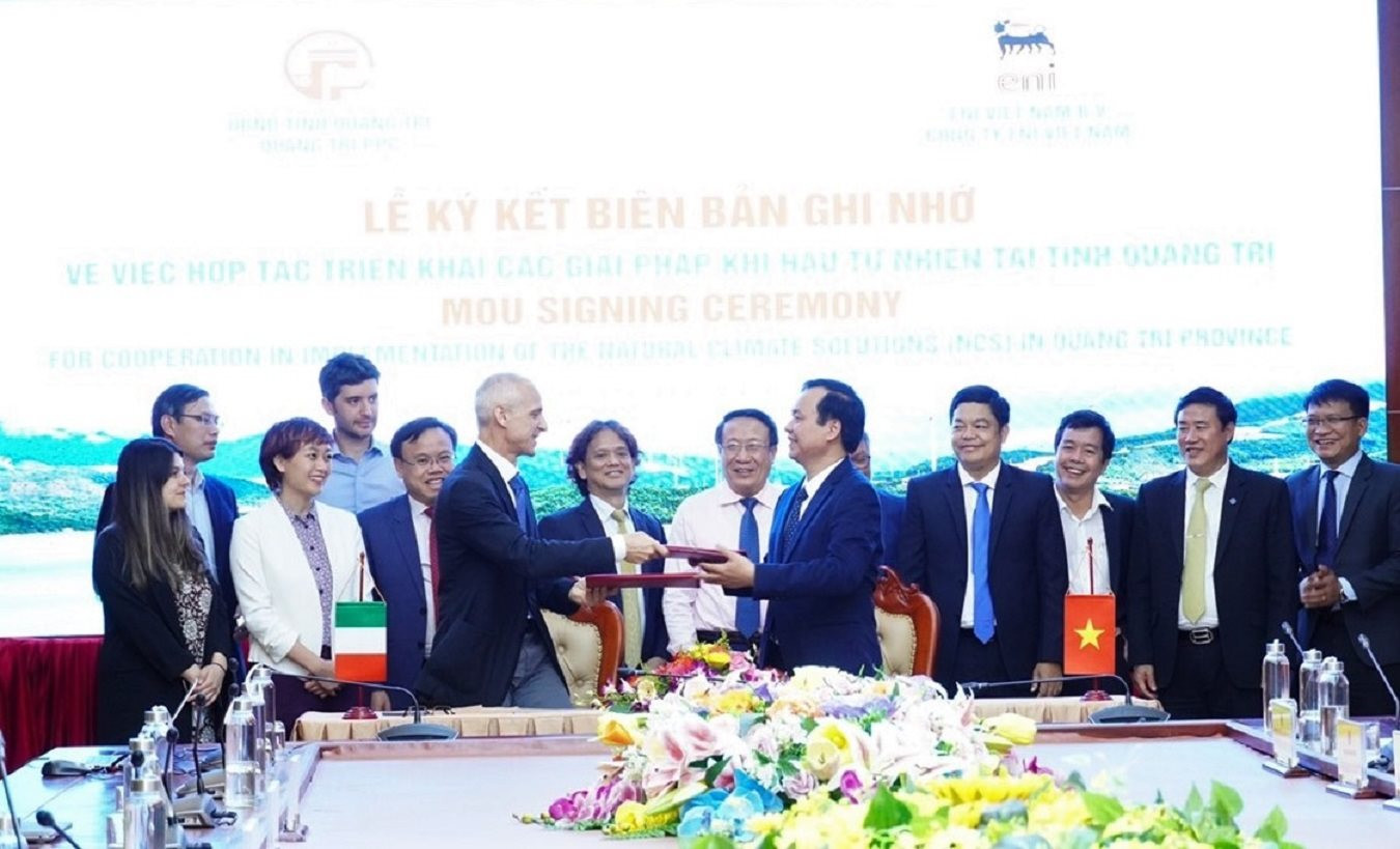 ENI Việt Nam phối hợp cùng Quảng Trị triển khai các giải pháp khí hậu tự nhiên