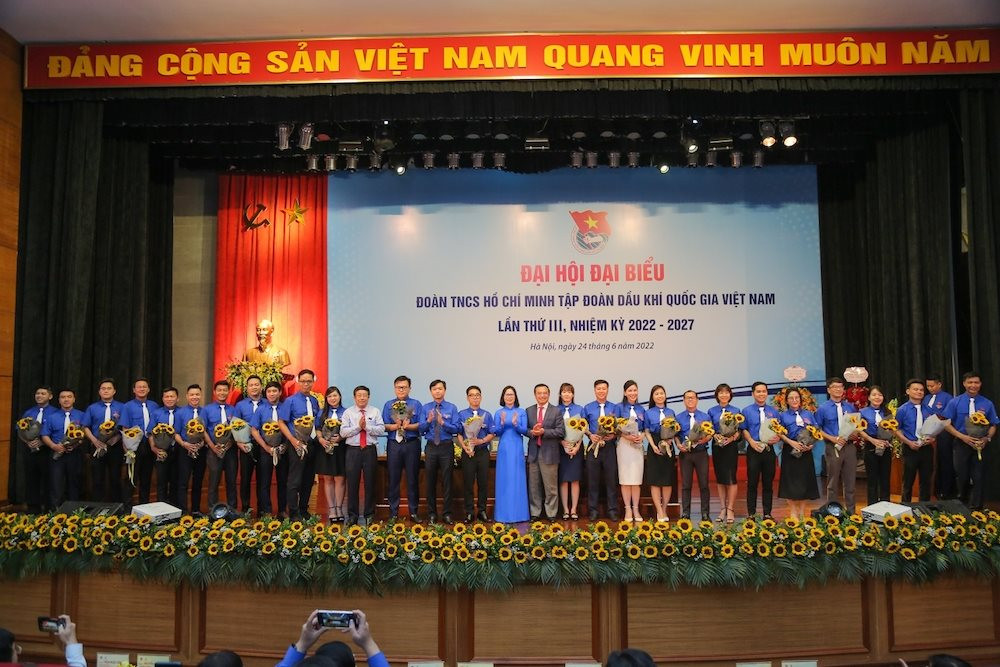Tổ chức thành công Đại hội đại biểu Đoàn Thanh niên Tập đoàn Dầu khí Việt Nam lần thứ III, nhiệm kỳ 2022-2027