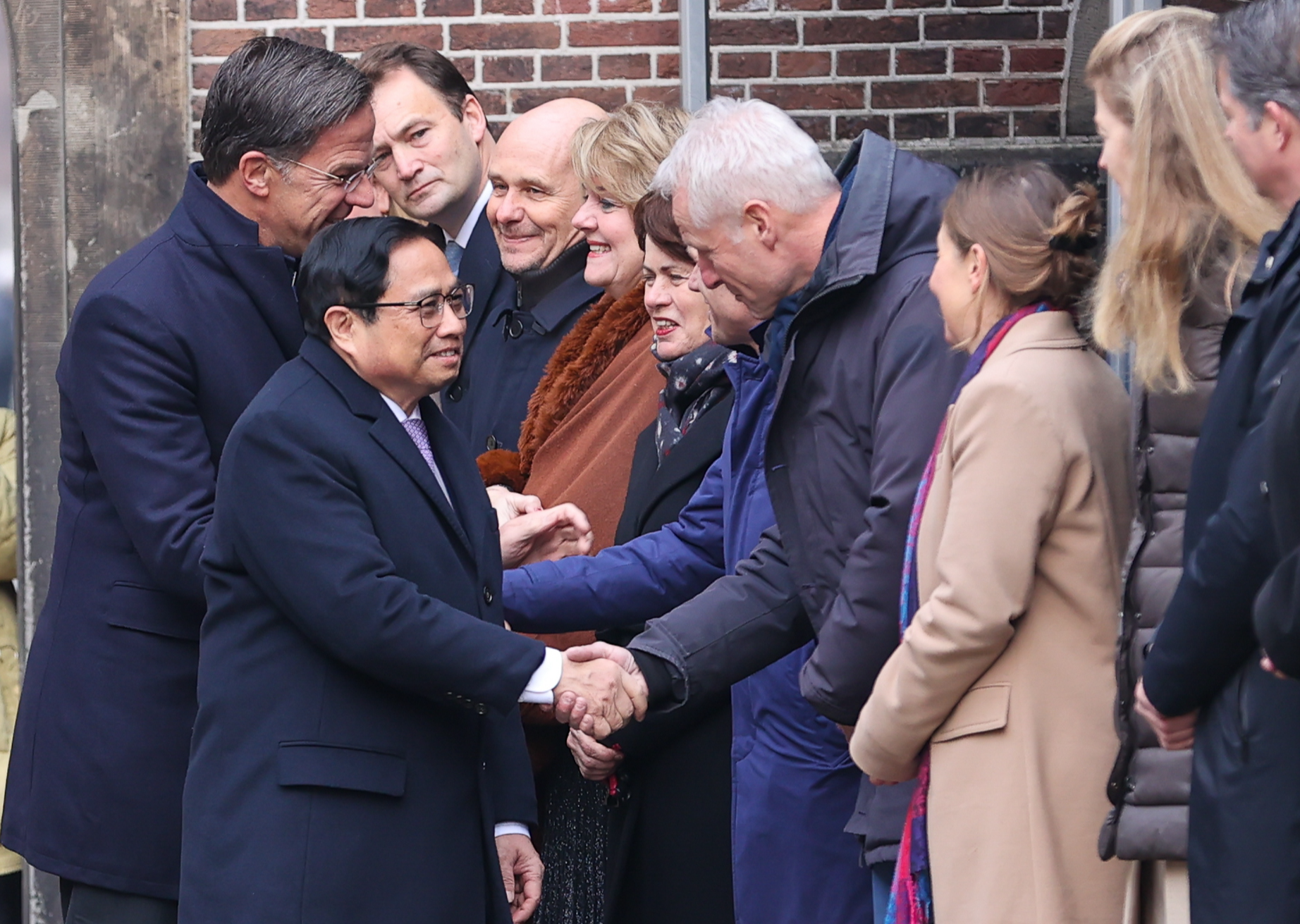 Chùm ảnh: Lễ đón chính thức Thủ tướng Phạm Minh Chính thăm Vương quốc Hà Lan - Ảnh 7.