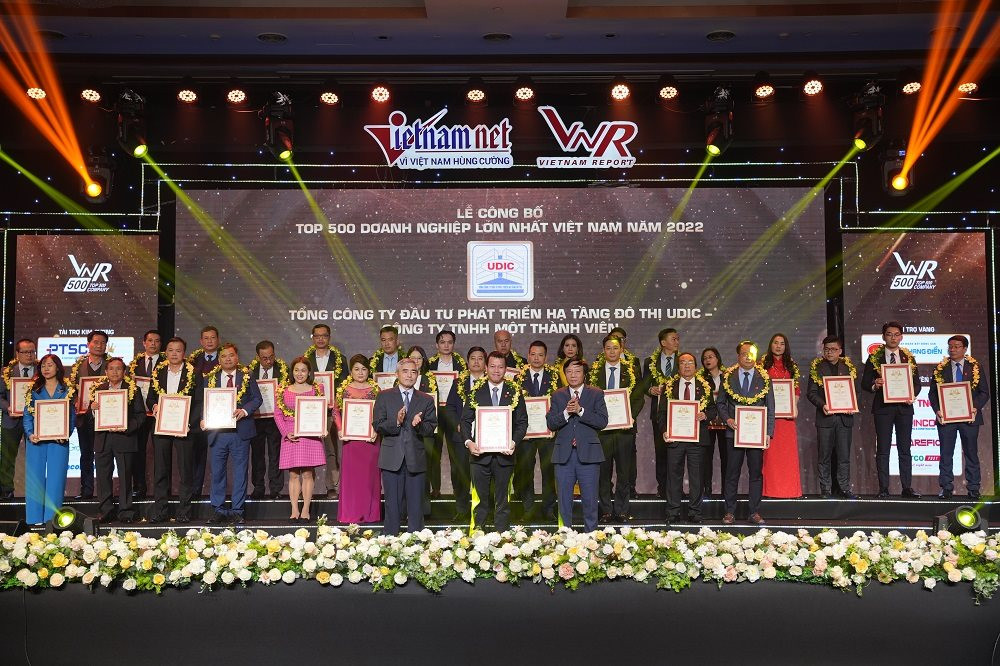 UDIC tiếp tục vào Top 500 doanh nghiệp lớn nhất Việt Nam
