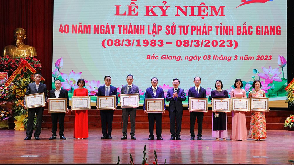 Sở Tư pháp tỉnh Bắc Giang kỷ niệm 40 năm ngày thành lập, xứng đáng “gác cửa tin cậy về mặt pháp lý”
