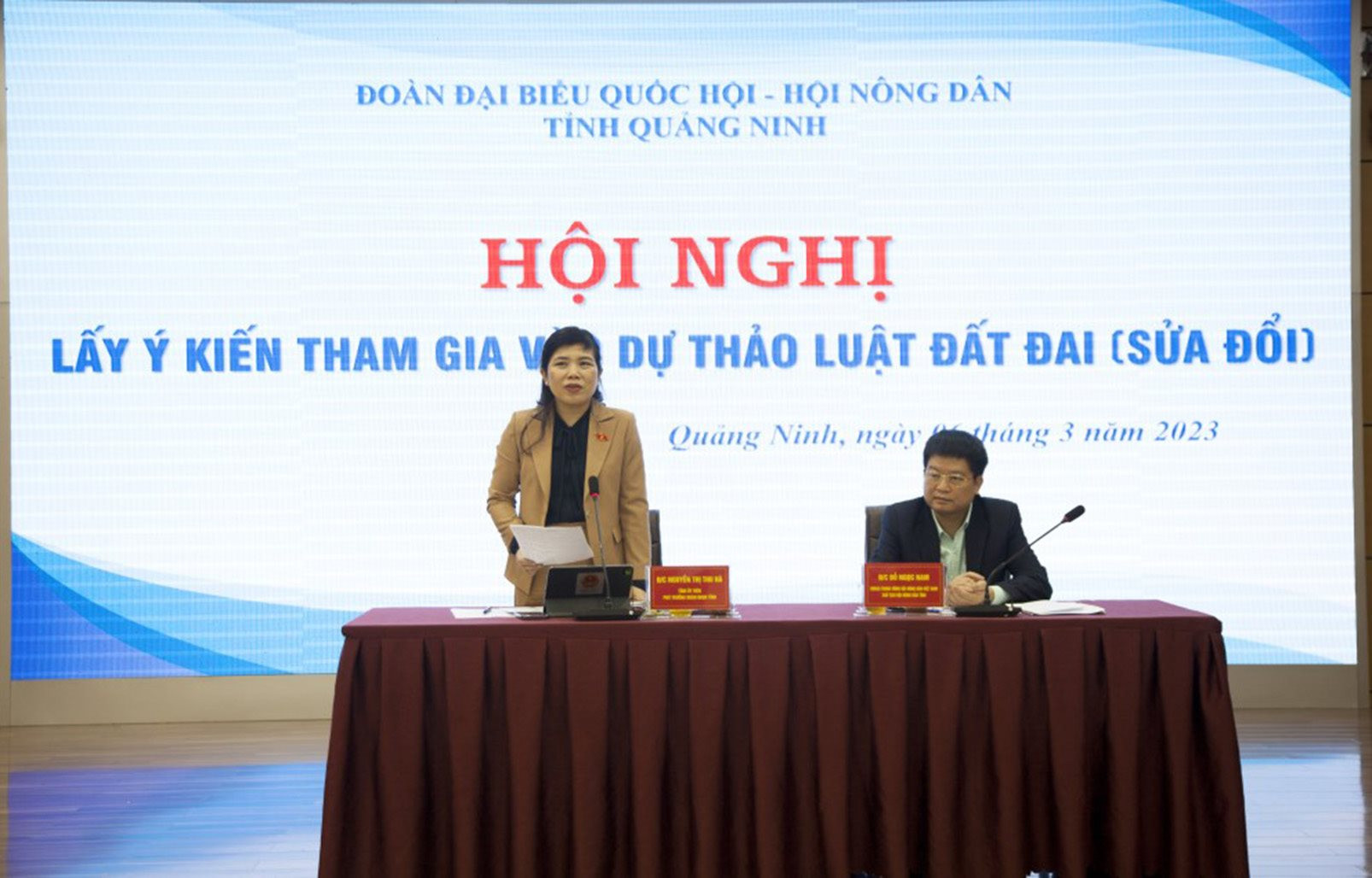 Quảng Ninh: Hội nghị lấy ý kiến tham gia vào dự thảo Luật Đất đai (sửa đổi)