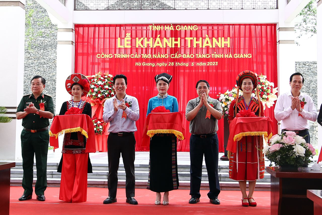 Thủ tướng Phạm Minh Chính dự lễ khánh thành công trình cải tạo, nâng cấp Bảo tàng Hà Giang