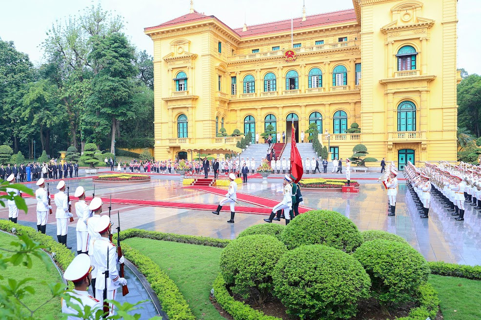 Chùm ảnh: Thủ tướng Phạm Minh Chính đón, hội đàm với Thủ tướng Australia - Ảnh 2.