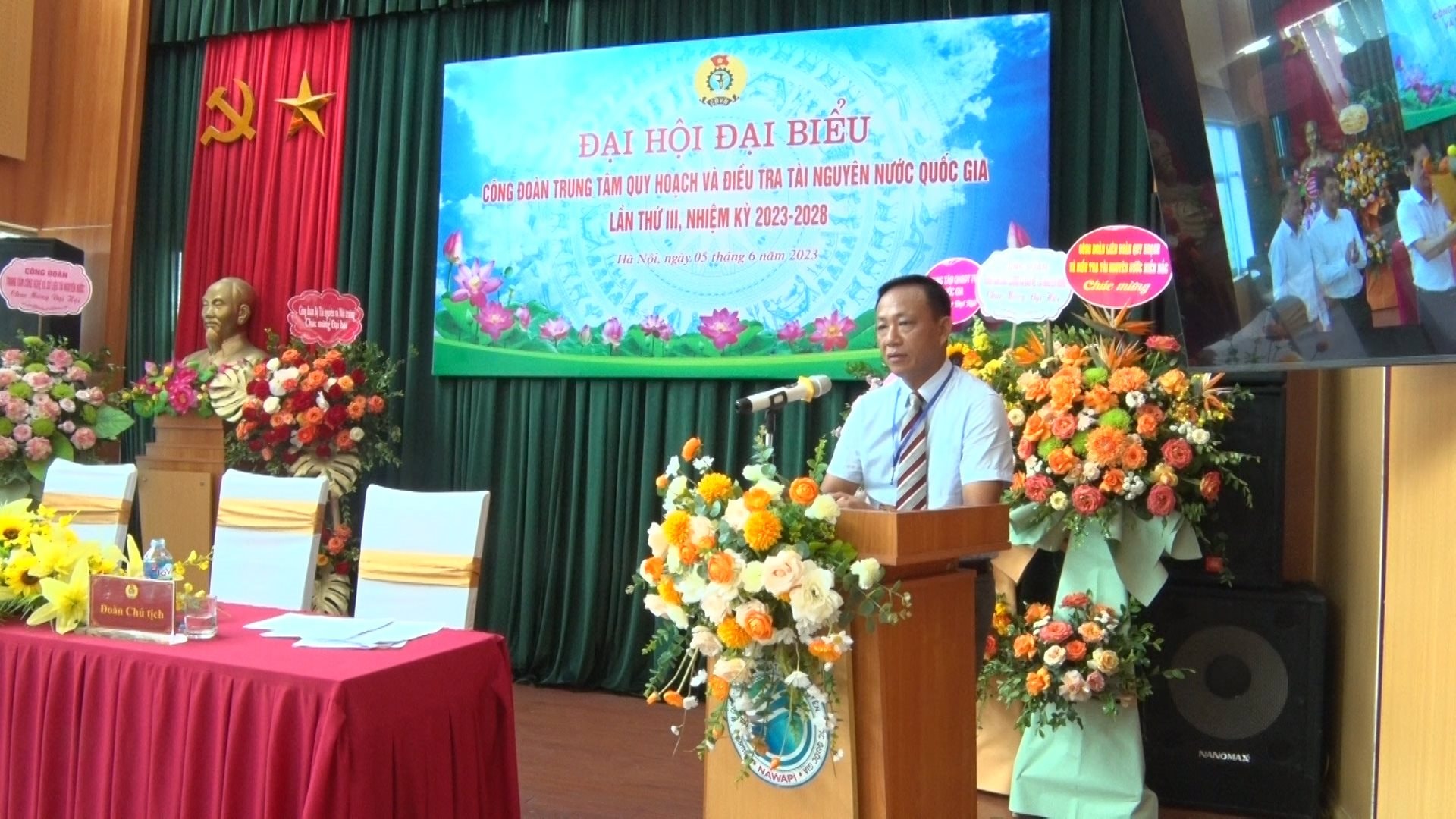 Trung tâm Quy hoạch và Điều tra tài nguyên nước Quốc gia tổ chức thành công Đại hội Công đoàn