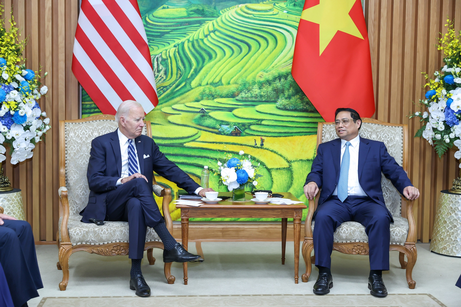 Thủ tướng Phạm Minh Chính hội kiến Tổng thống Hợp chúng quốc Hoa Kỳ Joe Biden - Ảnh 2.