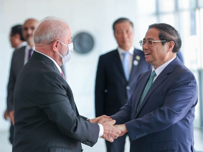 Thủ tướng Phạm Minh Chính hội đàm với Tổng thống Brazil Luiz Inacio Lula da Silva - Ảnh 2.