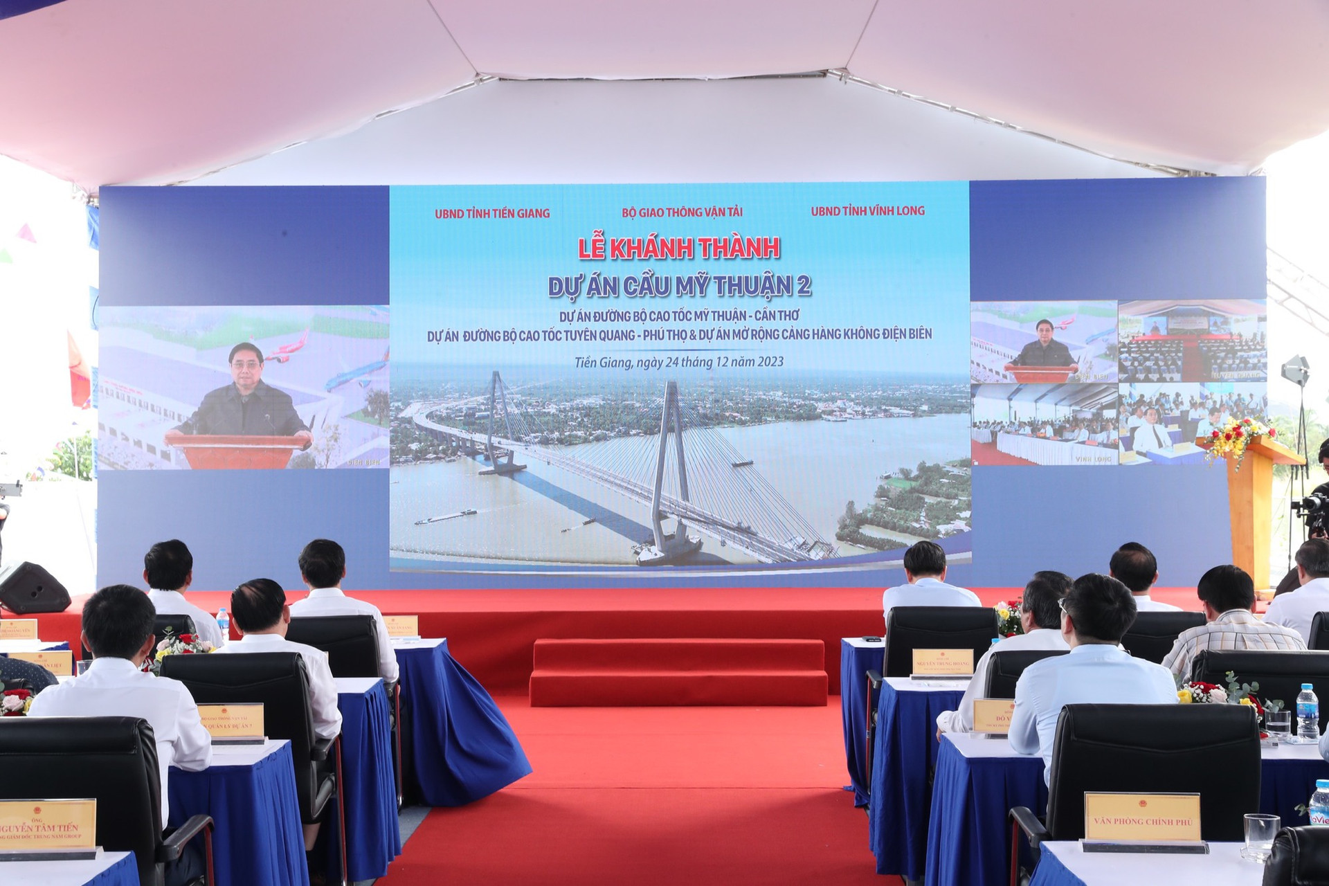 Khánh thành cầu Mỹ Thuận 2 - Dự án trọng điểm quốc gia trên tuyến đường huyết mạch - Ảnh 2.