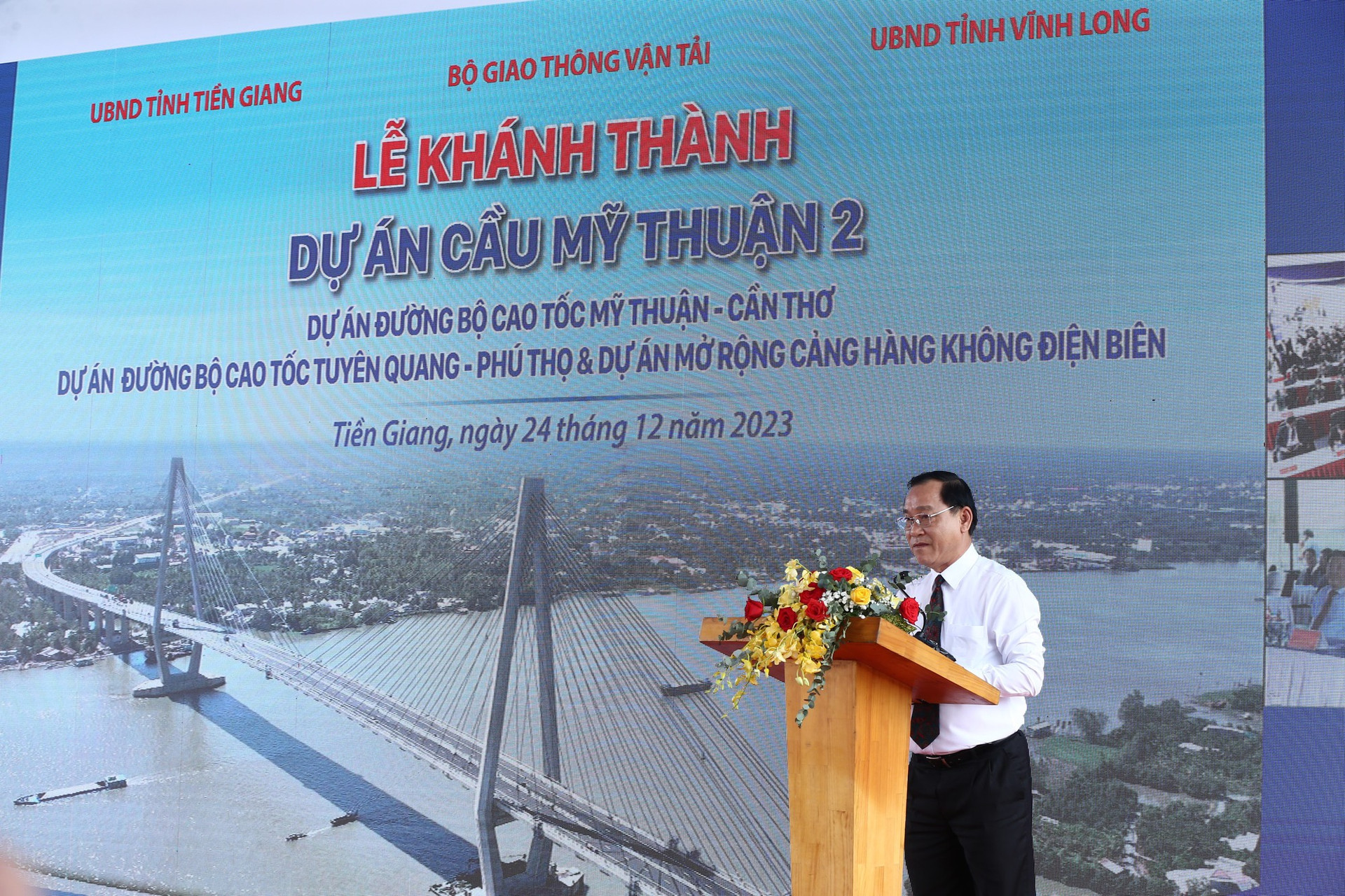 Khánh thành cầu Mỹ Thuận 2 - Dự án trọng điểm quốc gia trên tuyến đường huyết mạch - Ảnh 4.