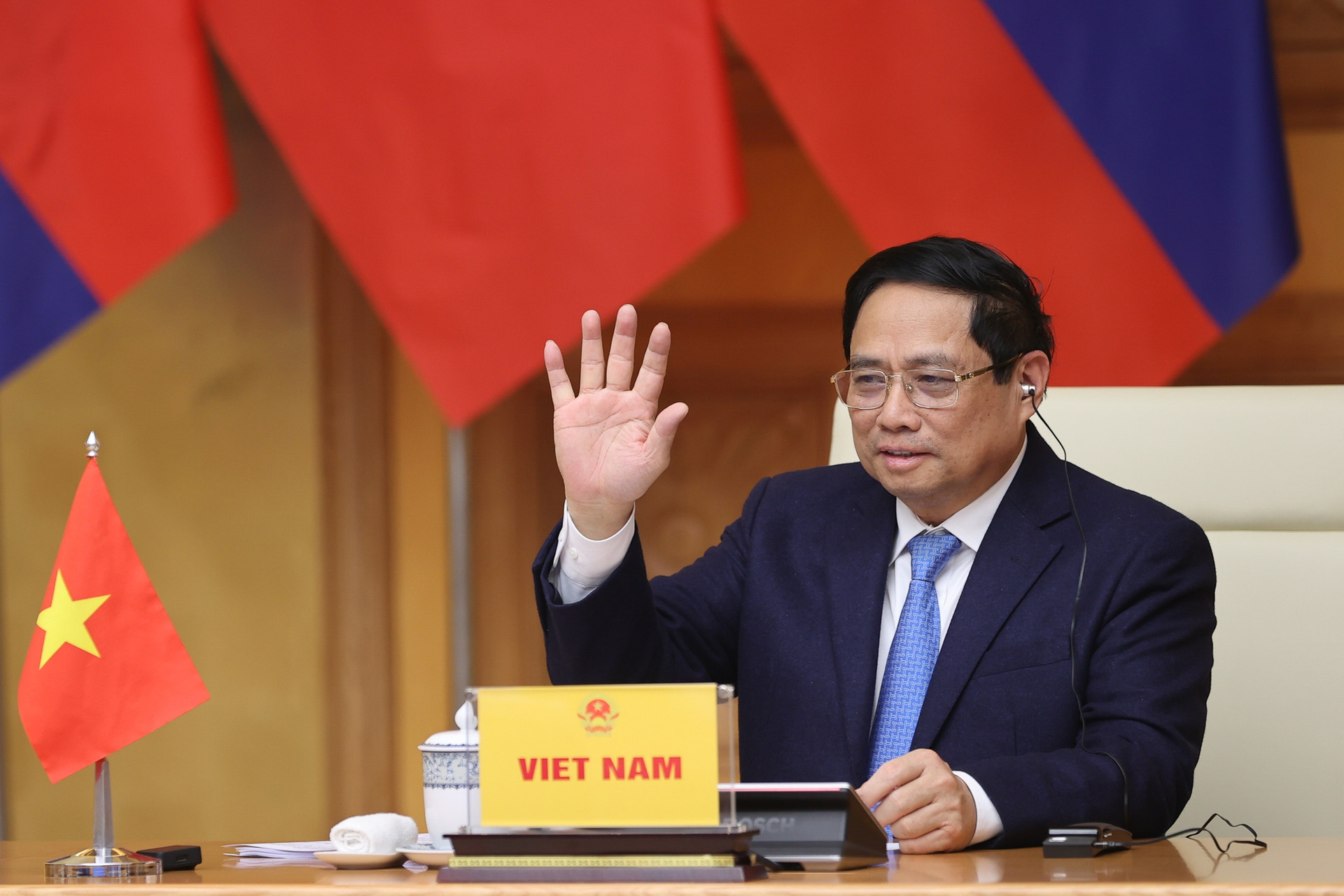 Thủ tướng Phạm Minh Chính dự Hội nghị Cấp cao Hợp tác Mekong-Lan Thương- Ảnh 1.
