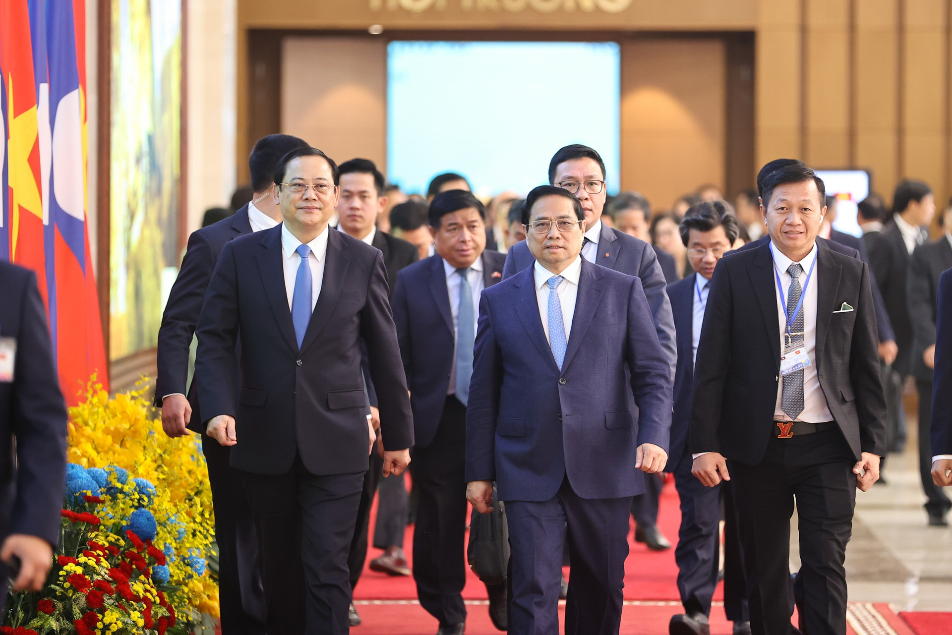 Thủ tướng Phạm Minh Chính và Thủ tướng Lào đồng chủ trì kỳ họp lần thứ 46 Ủy ban liên Chính phủ về hợp tác song phương- Ảnh 1.
