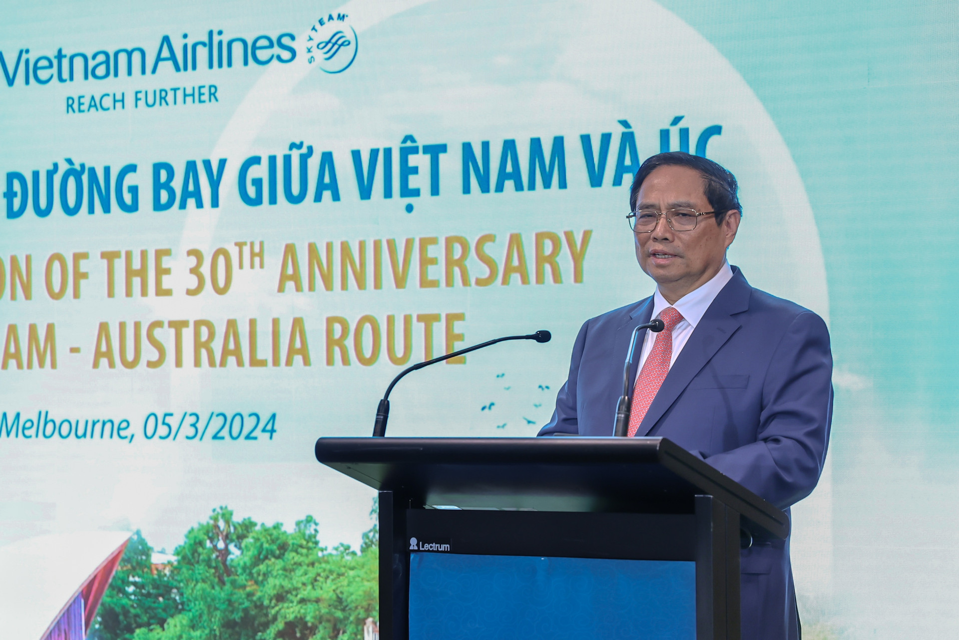 Thủ tướng Phạm Minh Chính dự kỷ niệm 30 năm đường bay thẳng Việt Nam – Australia của Vietnam Airlines- Ảnh 3.