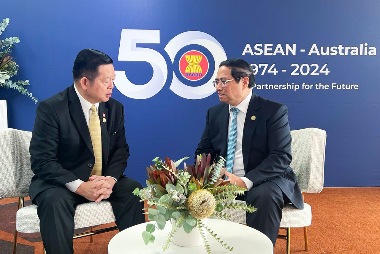 Thủ tướng Phạm Minh Chính gặp song phương các nhà lãnh đạo tại Hội nghị Cấp cao ASEAN- Australia- Ảnh 5.
