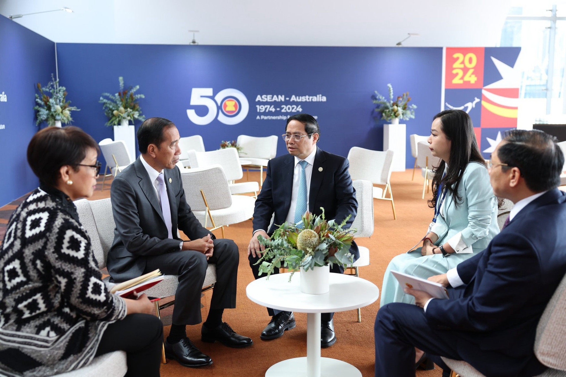 Thủ tướng Phạm Minh Chính gặp song phương các nhà lãnh đạo tại Hội nghị Cấp cao ASEAN- Australia- Ảnh 2.