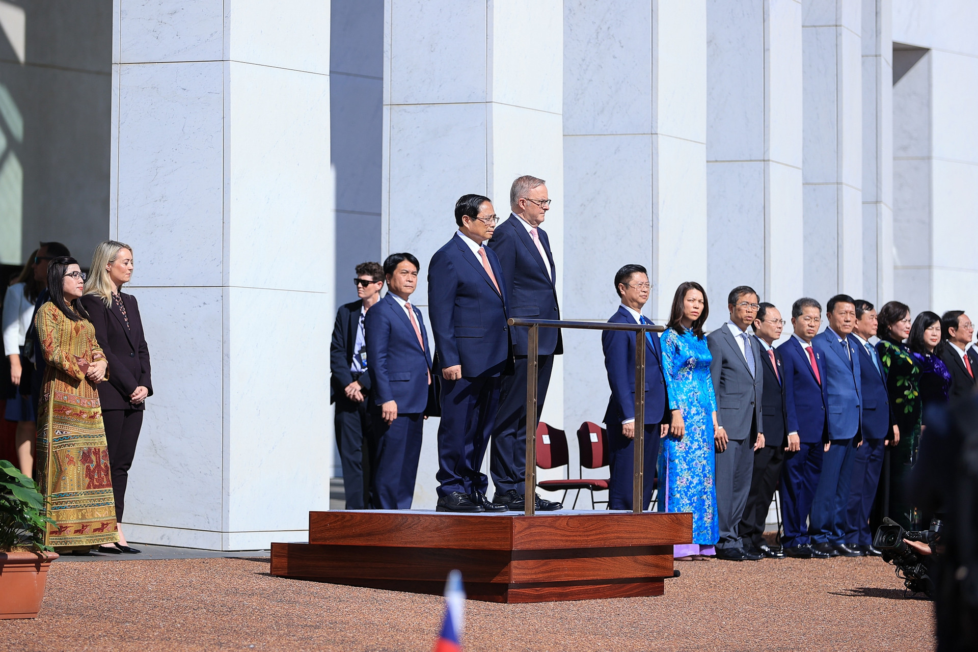 Lễ đón Thủ tướng Phạm Minh Chính thăm chính thức Australia theo nghi thức trọng thể nhất- Ảnh 1.
