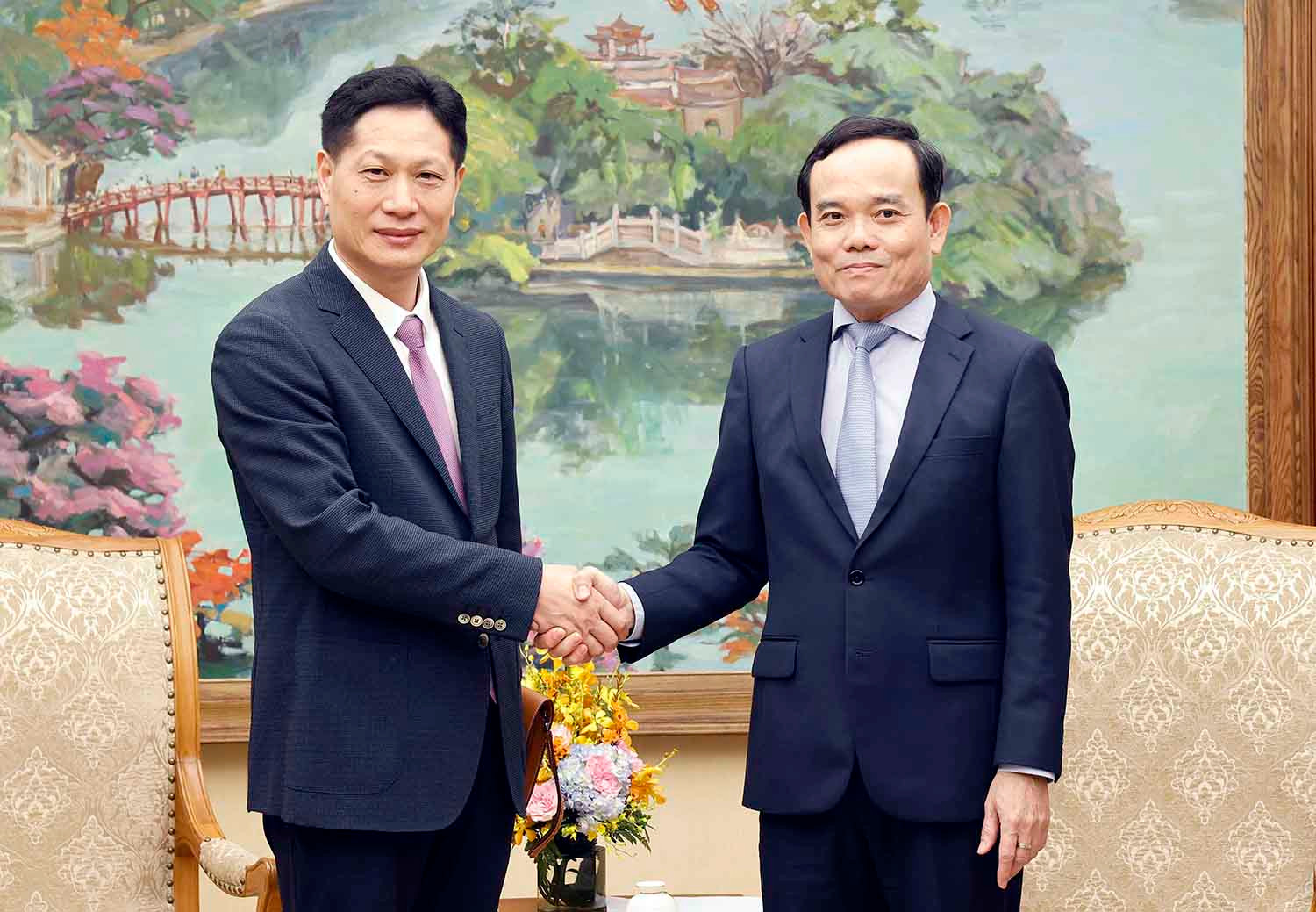 Phó Thủ tướng Trần Lưu Quang tiếp Đoàn doanh nghiệp Trung Quốc- Ảnh 2.