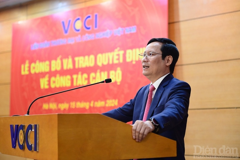 Chủ tịch Phạm Tấn Công phát biểu tại buổi lễ