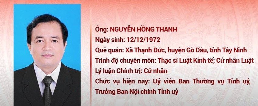 Ong nguyen hong thanh lam pho chu tich ubnd tinh tay ninh hinh anh 1