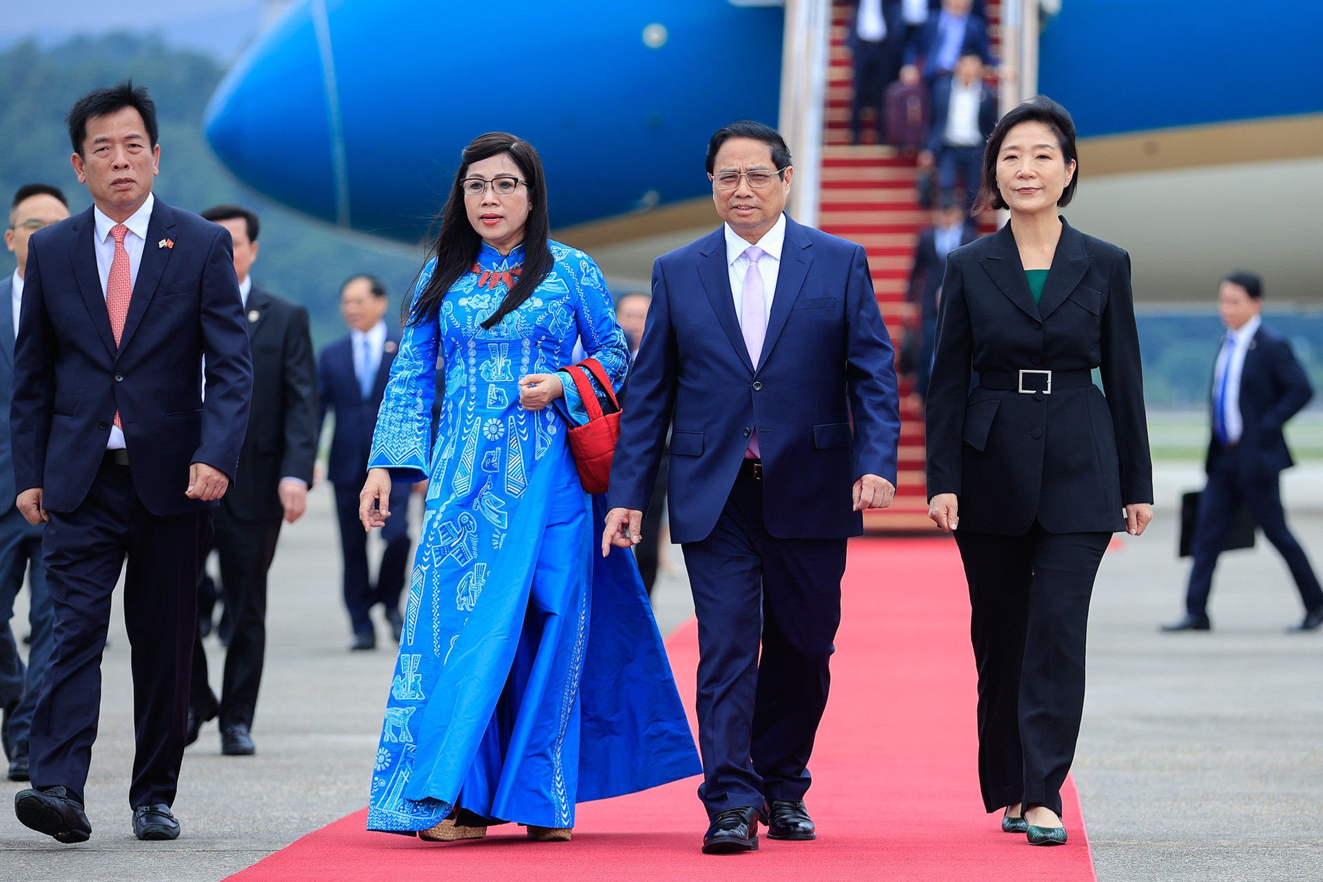 Lễ đón chính thức Thủ tướng Phạm Minh Chính và phu nhân thăm Hàn Quốc- Ảnh 1.