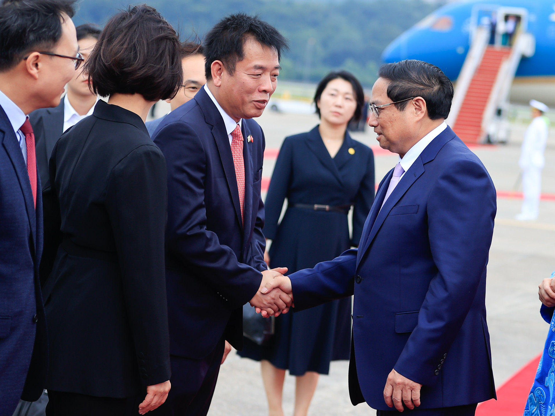 Lễ đón chính thức Thủ tướng Phạm Minh Chính và phu nhân thăm Hàn Quốc- Ảnh 8.